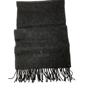 Auth Givenchy Black Cashmere Scarf